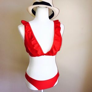 Brand new, never worn red bikini
